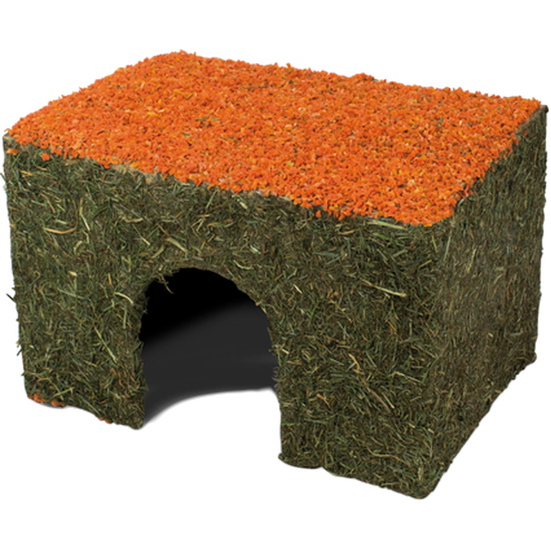 JR FARM - Hay House Medium 380 g med gulrot - Smådyr - Bur og luftegård - SårpleiePetXL