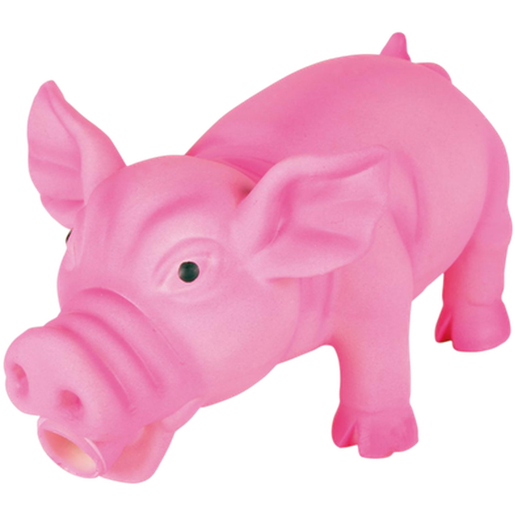 Trixie Dog Toy Latex Pig Polyester Filling 17 cm