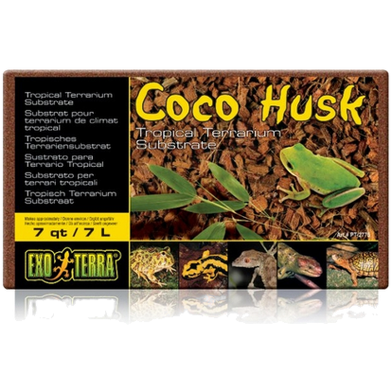 Exoterra Kokosskall - Substrat for tropiske terrarier Brun 7 L