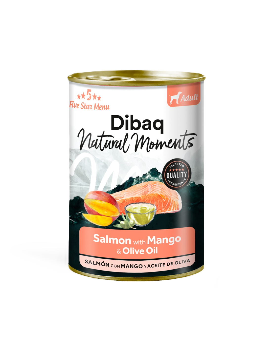 DIBAQ Natural Moments Dog Adult Salmon With Mango 380gr