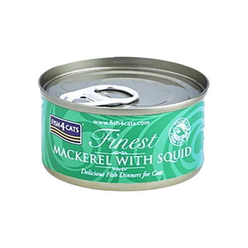 Fish4Cats Våtfôr makrell og blekksprut 70g