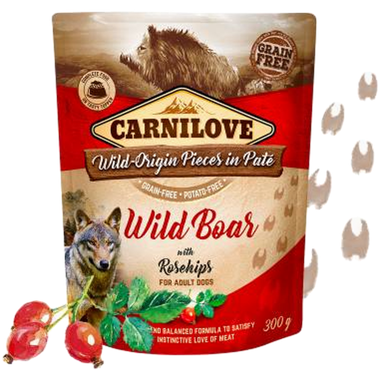 Carnilove Dog Pouch Paté Wild Boar with Rosehips