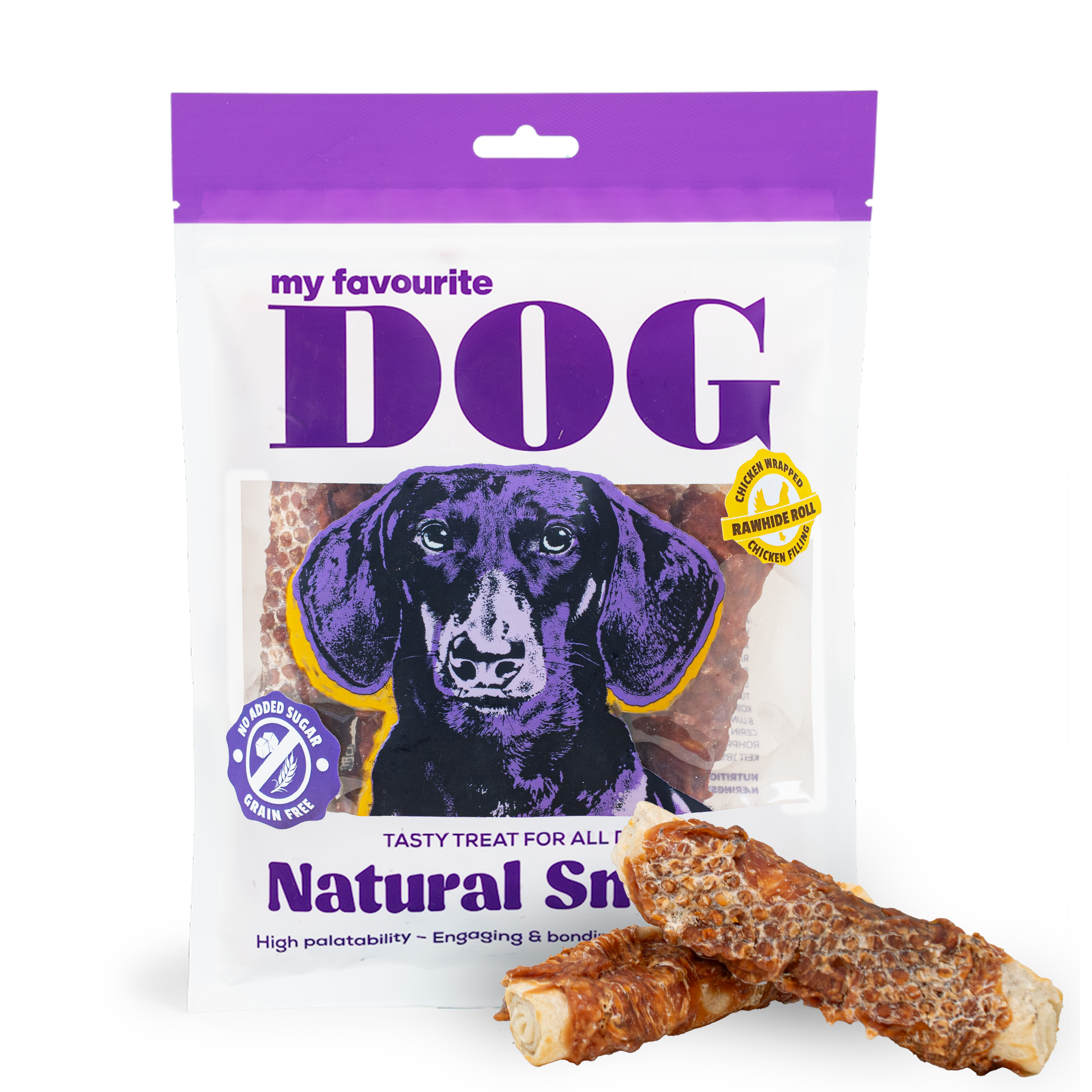 Rulle med kyllinginnpakning og kyllingfyll