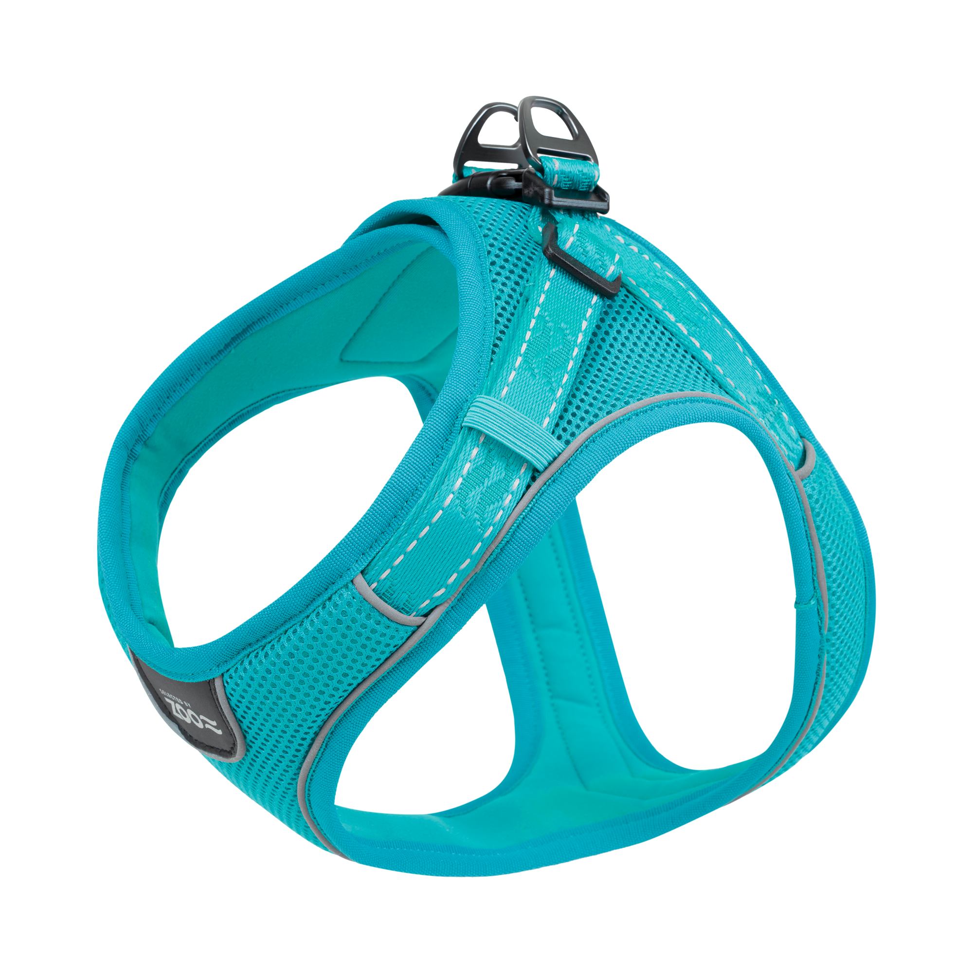 Sele Rufus Soft Justerbar S Hals 20 mm x 34-44 cm Bryst 20 mm x 46-54 cm Turkis