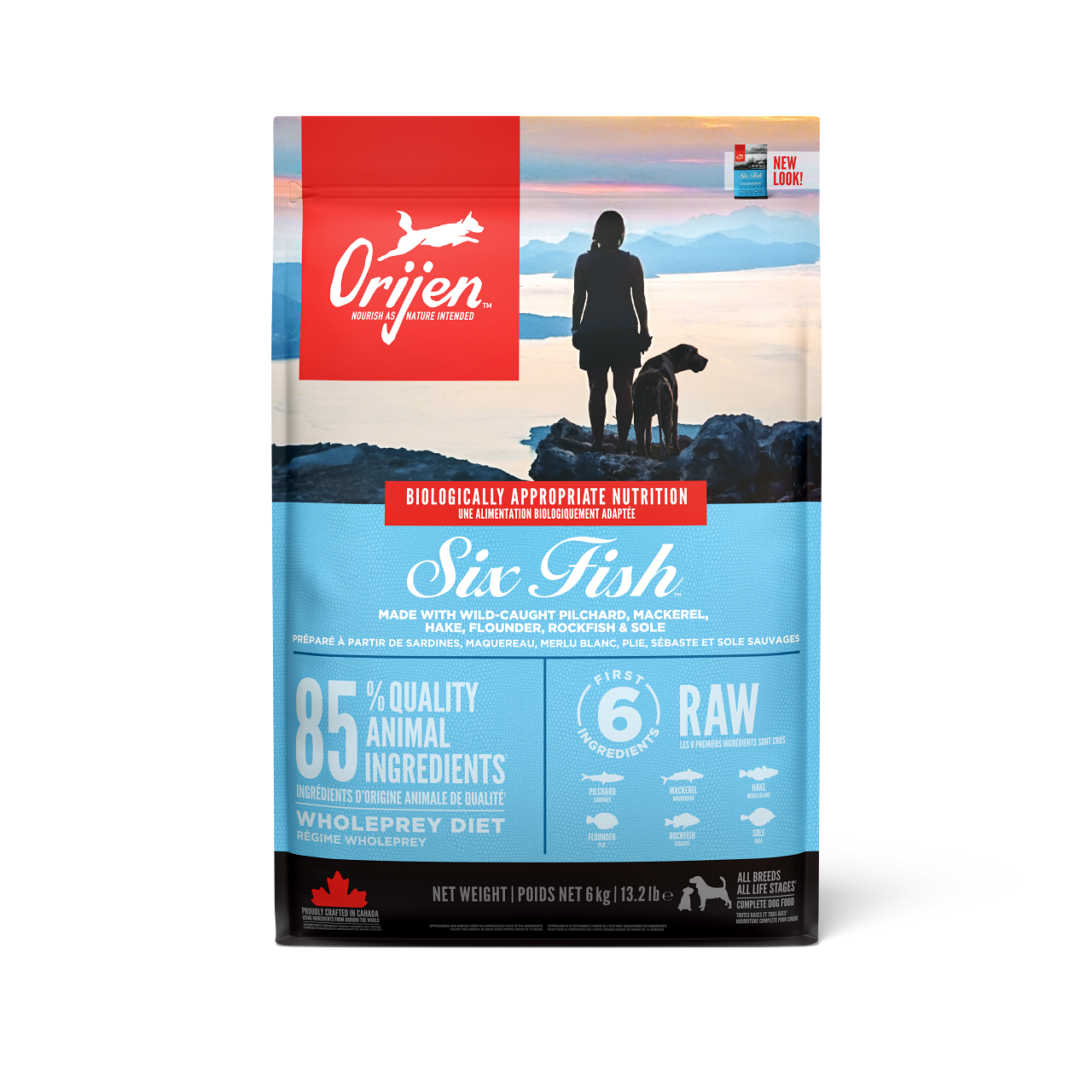 Dog Six Fish Adult Grain Free - Tørrfôr for voksne 6 kg