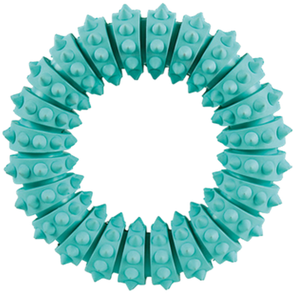 Trixie Denta Fun Mintfresh Ring - naturgummi grønn 12 cm