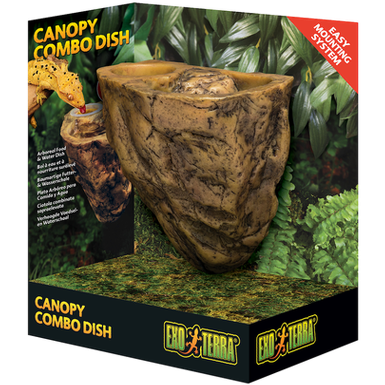 Canopy Combo-skål 2 i 1 - Mat og vann Brun 2 i 1