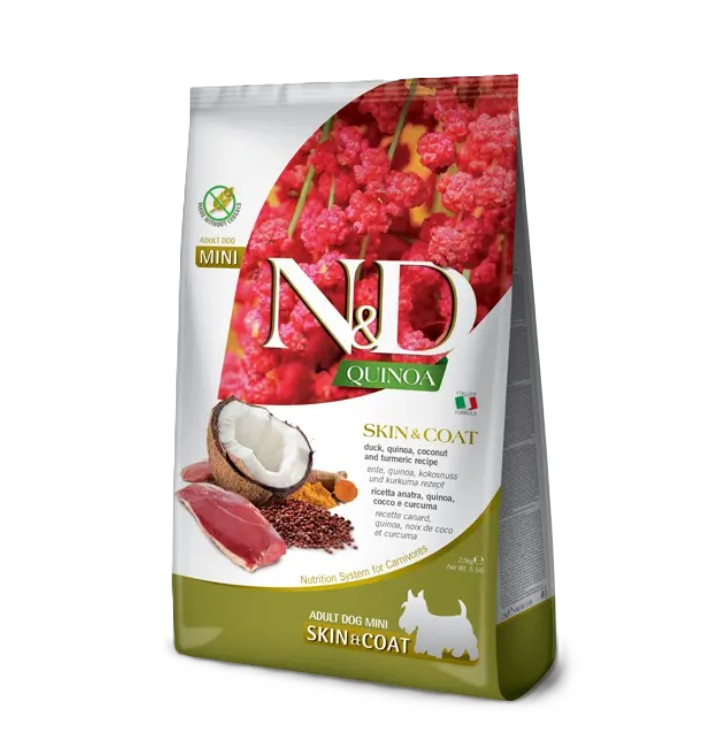 Farmina Dog N&D Quinoa Skin & Coat, Duck & Coconut Adult Mini 2,5 kg