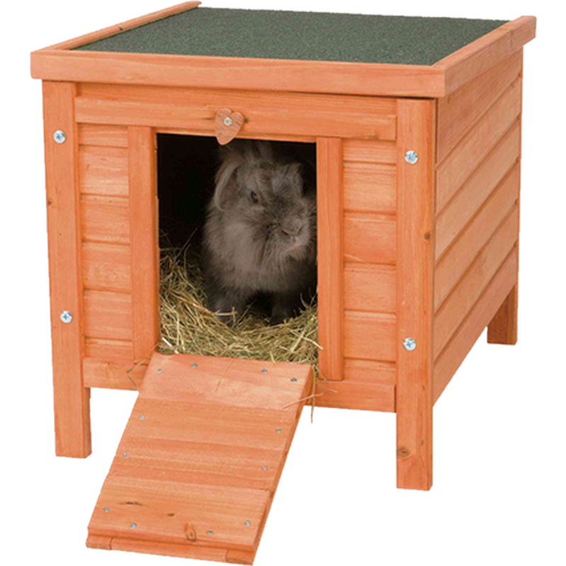 Trixie - Natura Small Animal Home Dørklaff brun 42 x 43 x 51 cm - Smådyr - Bur og luftegård - SårpleiePetXL