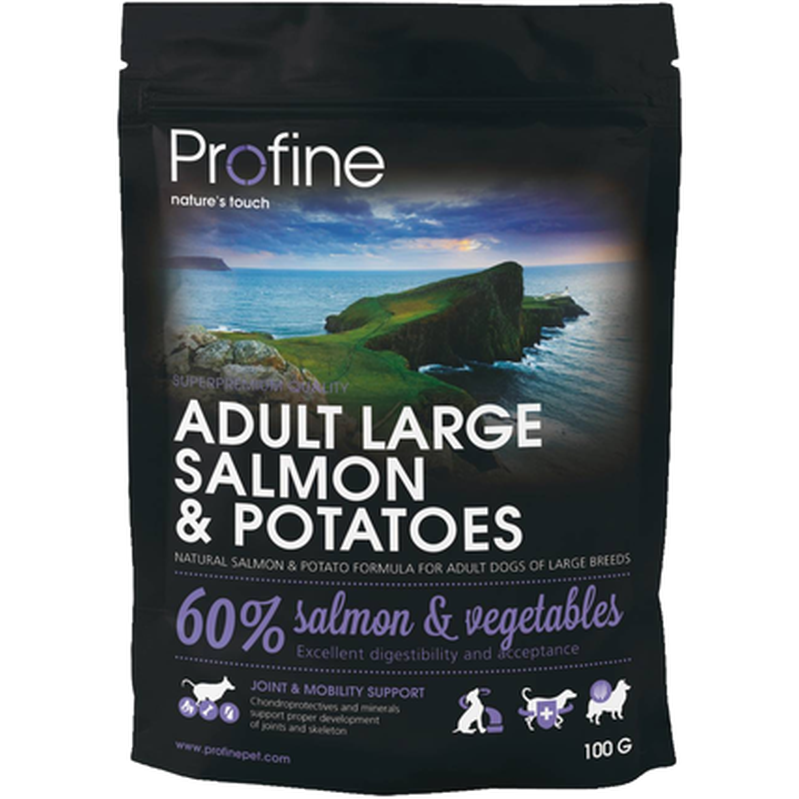 Adult Large Salmon & Potatoes - 3kg Prøvepose