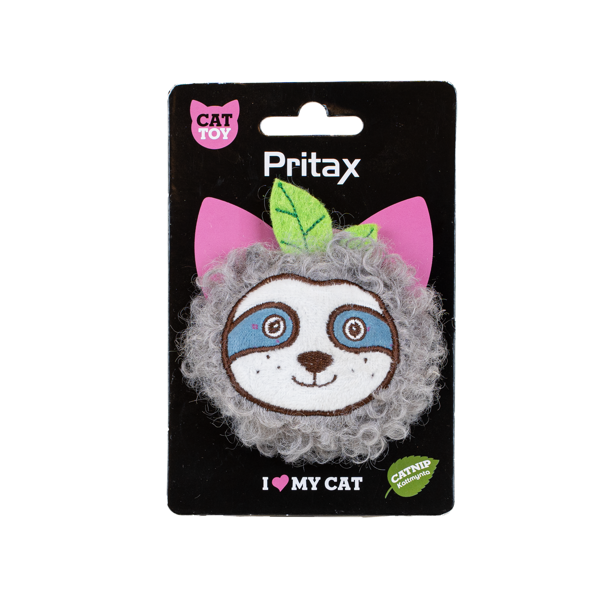 Kattleksak Søvngjengerhode Sune, 8x10x2,5cm, flerfarget