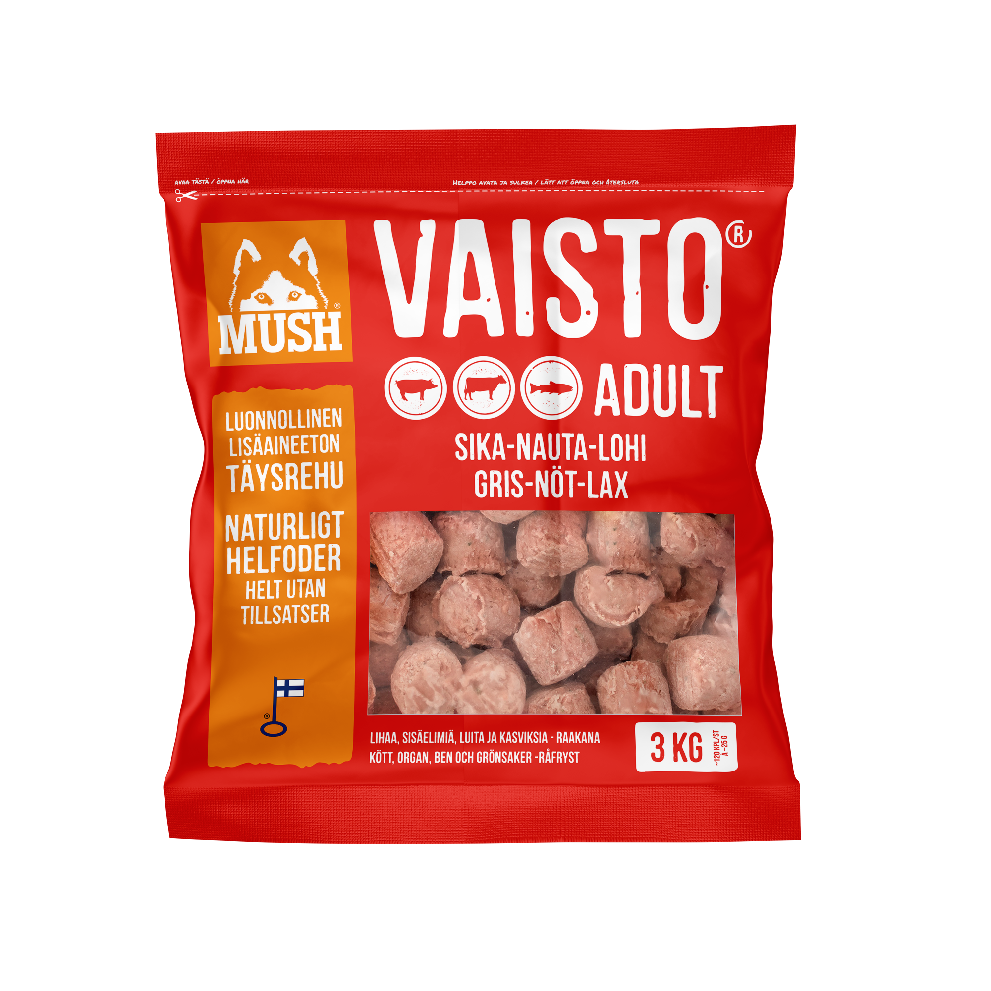 Mush Vaisto Gris-Nöt-Lax - Block