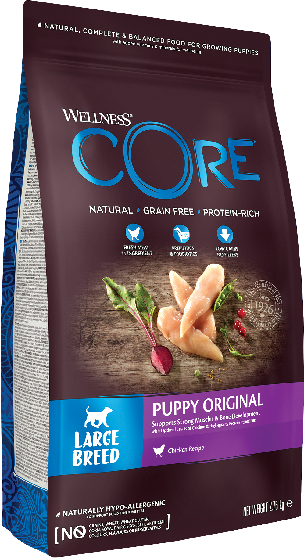 CORE Petfood Dog Puppy Original Large Breed Kylling Tørr