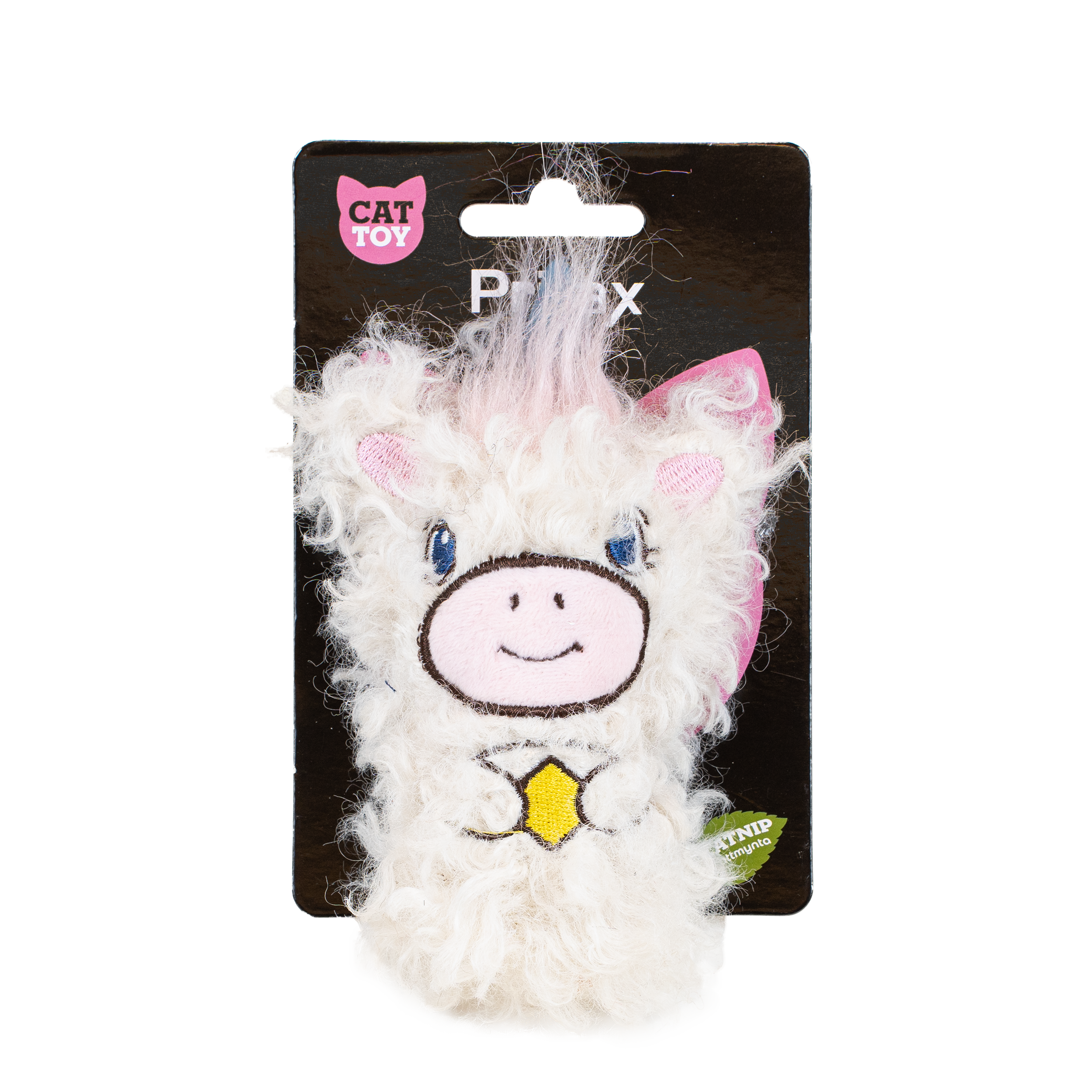 Katteleketøy Enhjørning Elin, 7x14x2,5cm, flerfarget