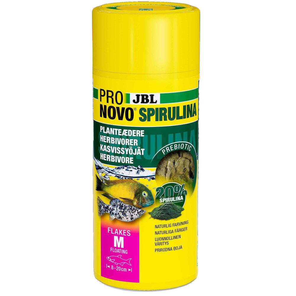 JBL - Pronovo Spirulina Flakes M 250 ml - Fisk - FôrPetXL