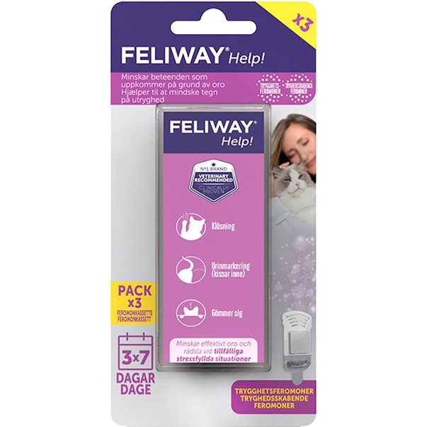 Feliway - Påfyllingssett for feromonsensorer 3-pk. - Katt - Helse og pelsPetXL