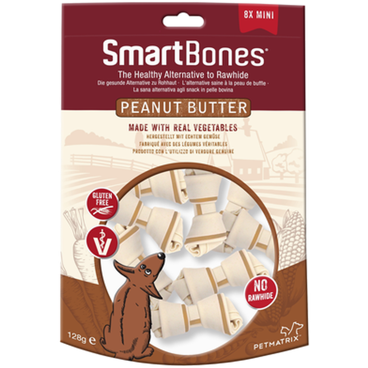 SmartBones® Peanøttsmør Mini 8-pakning