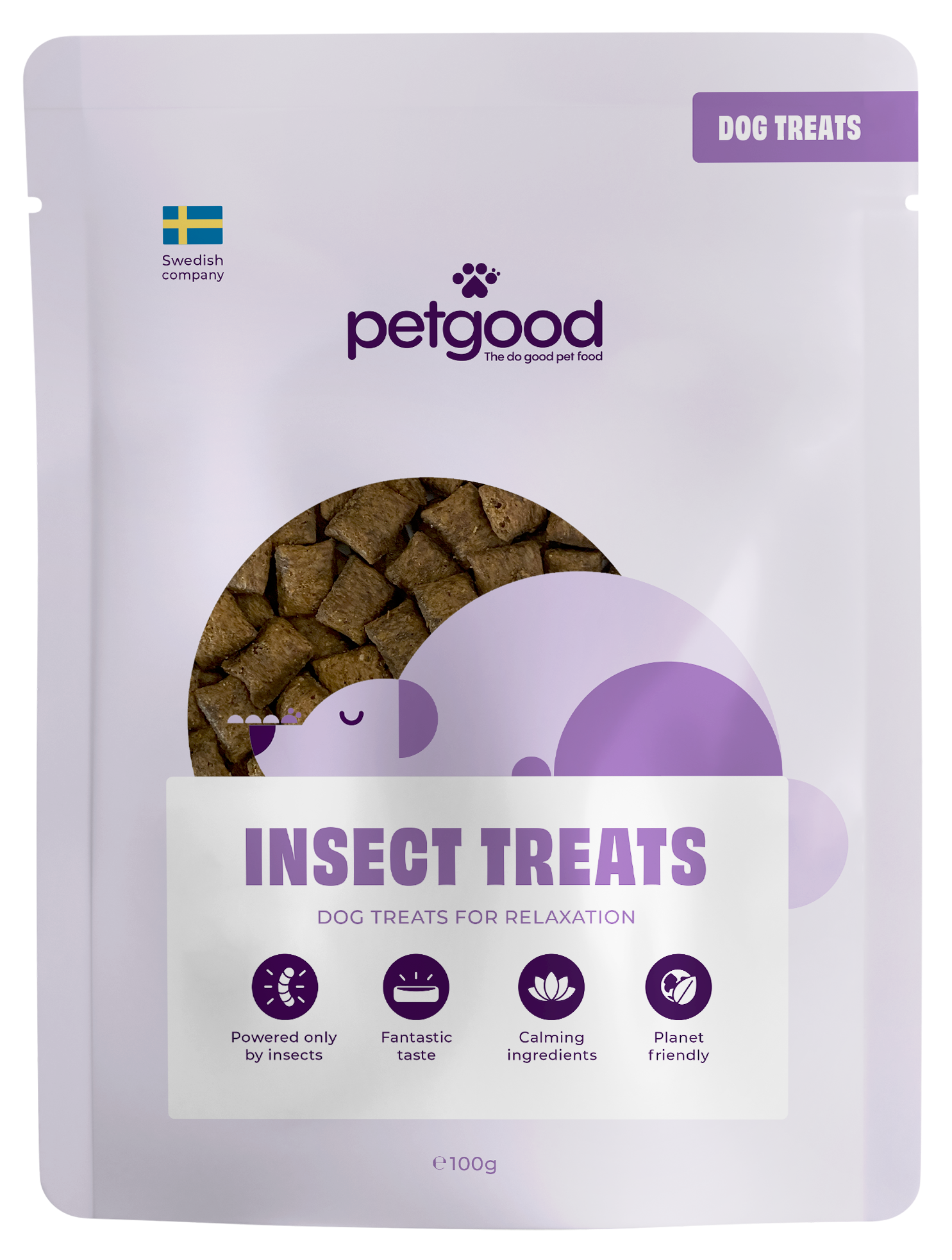 slappe av/duftende hundegodbiter 100 g