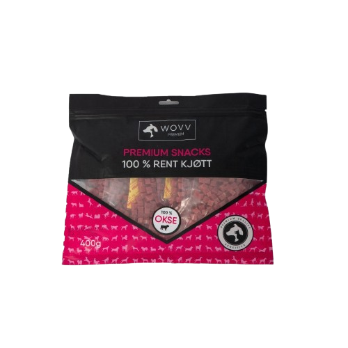 WOVV Godbiter Okse Små Biter 400 g