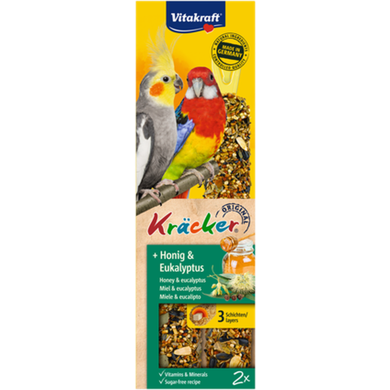 Vitakraft Crackers Parakeet Honey/Eucalyptus 2-pk.