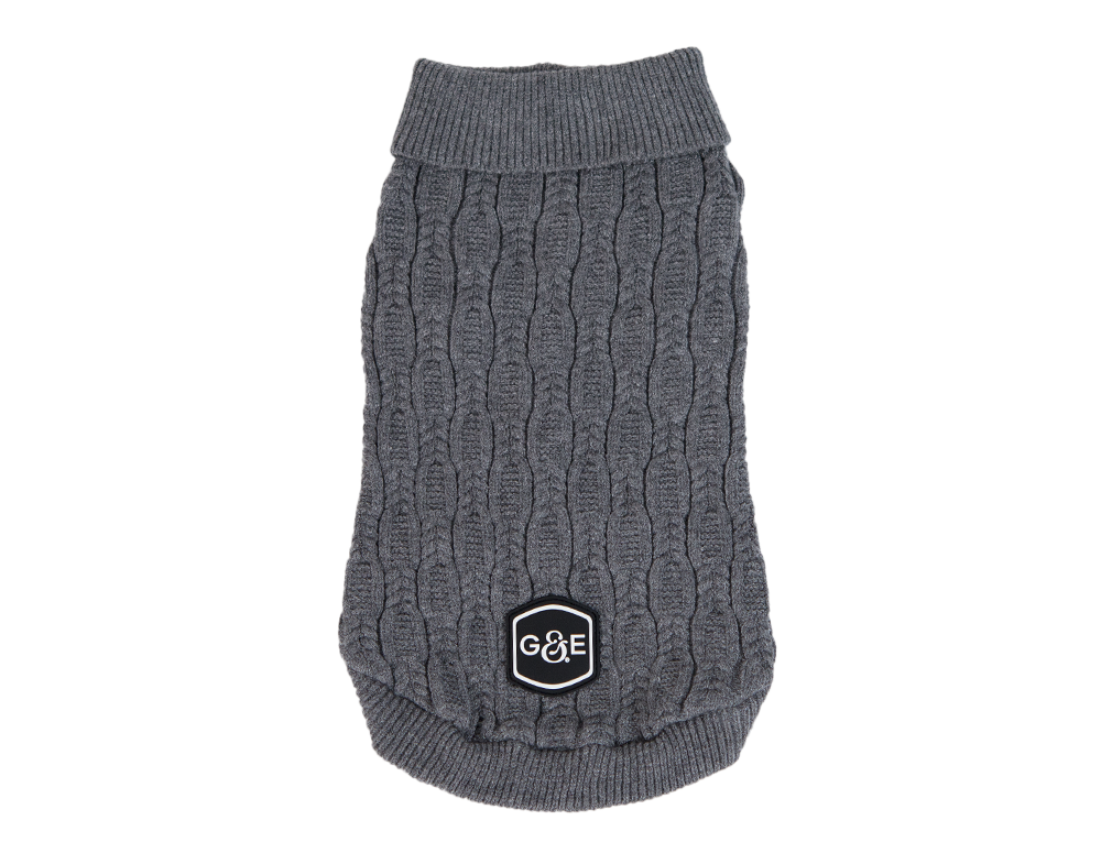 Gustaf och Evita Strikket genser Comfort Grey