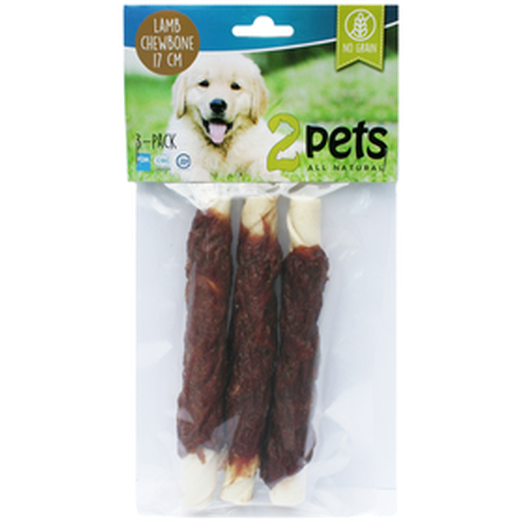 Dogsnack Lamb Chewbone 17 cm / 3 st
