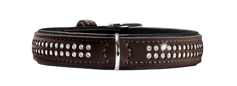 Hunter Hundhalsband Softie Deluxe Brun/Svart