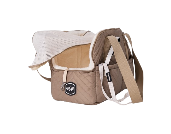 Gustaf och Evita ComfortCuddle bæreveske, 38x20x28cm, Beige