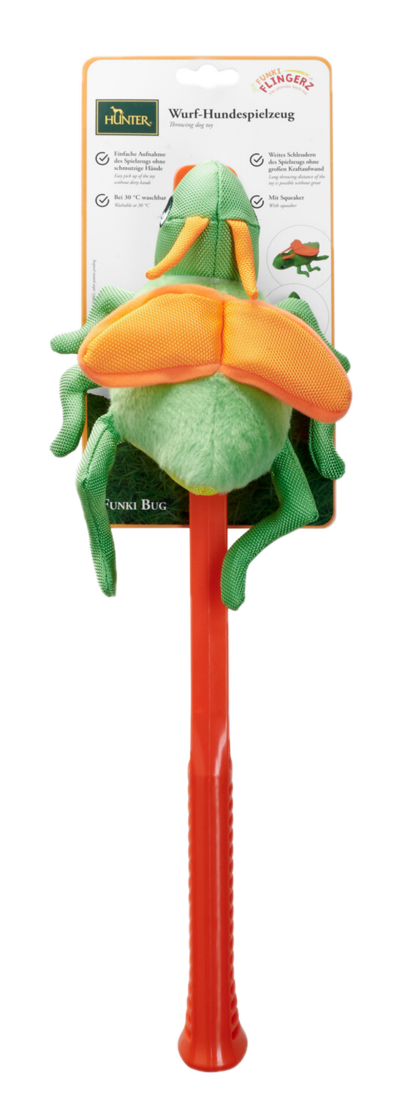 Hunter Hundeleketøy Flingerz Funki Cricket med bærerakett