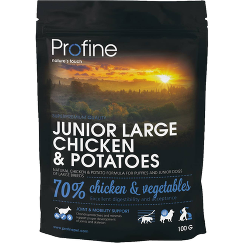 Tørrfôr Junior Large Kylling & Poteter 12 kg