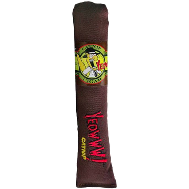 Yeowww! Catnip katteleketøy sigar brun 17 cm