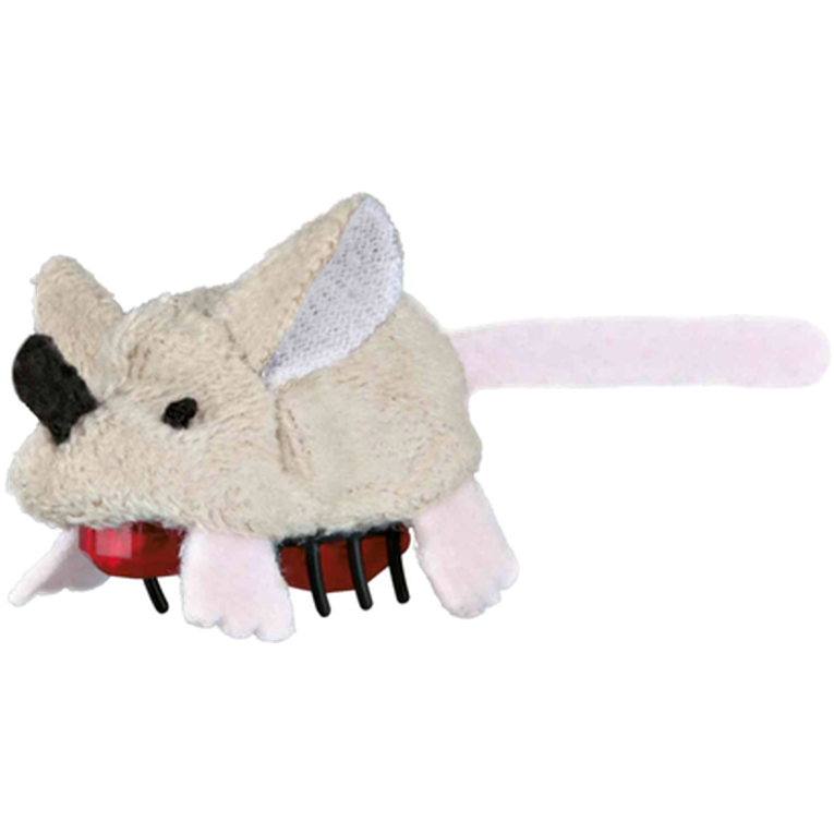 Løpende mus Plysj Jaktinstinkt Grå 5,5 cm