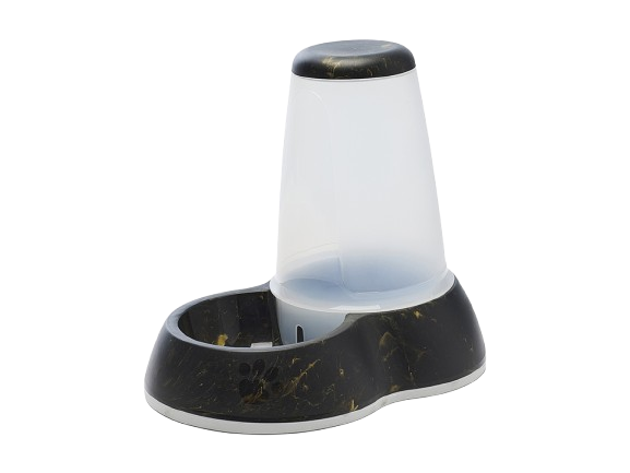 Savic - Loop Water Store Large Marble 3,0 L - Marmor svart gull 32,5x22x29 cm - Katt - MatplassenPetXL