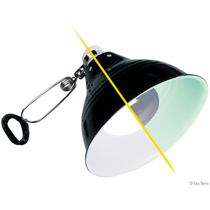 Exoterra Glow Light - Porcelain Clamp Lamp + Glow Reflector