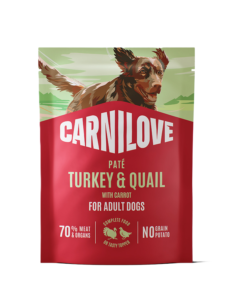 Carnilove Dog Pouch Paté Turkey & Quial with Yellow Carrot 300g