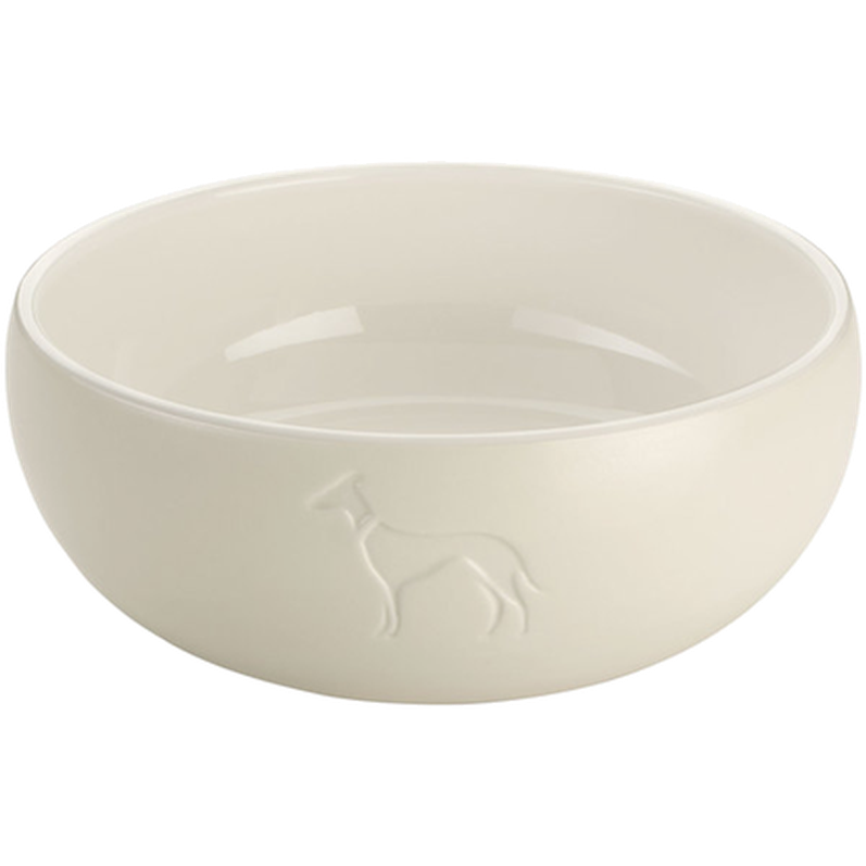 Dog & Cat Feeding Bowl Lund Ceramic White 1500 ml