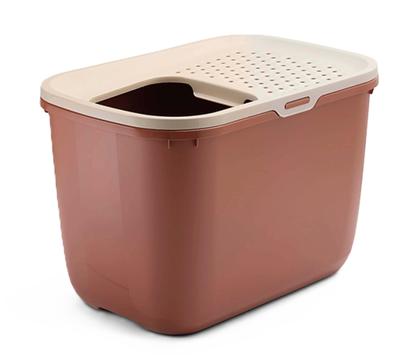 Hop in Giant kattebakke med tak Champagne rosa-toscanerrød