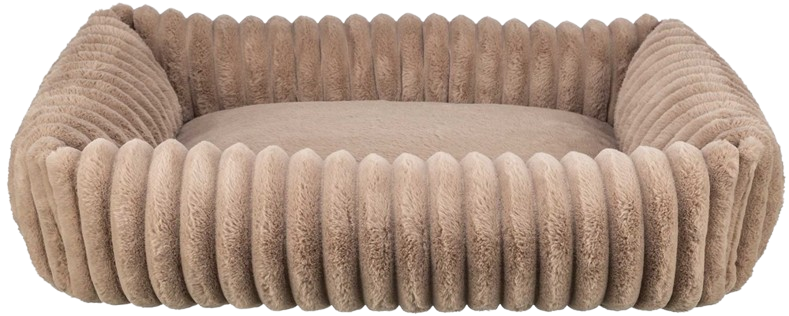 Lonni Bädd Manchester Plysch Rektangulär Ljusbrun