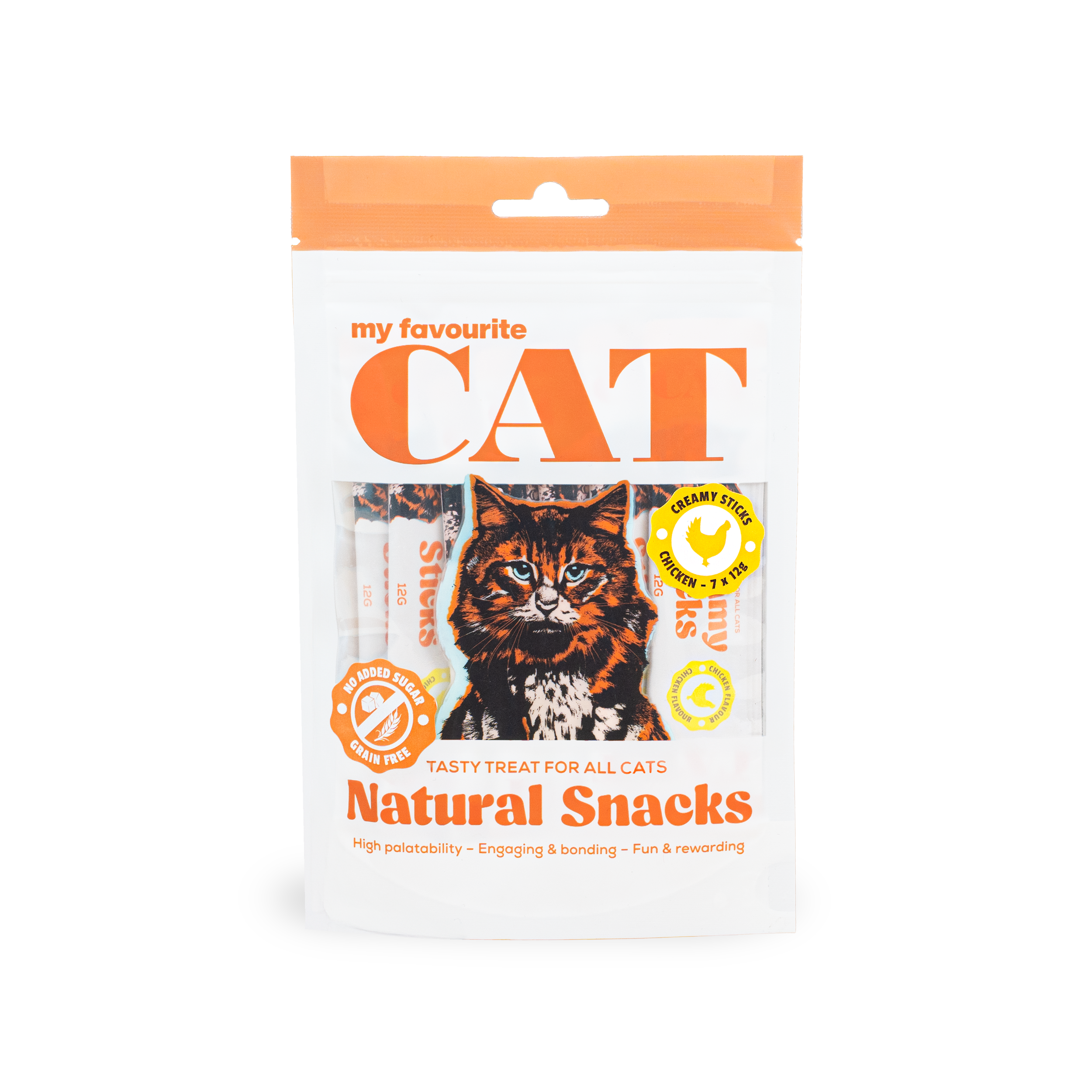 My favourite CAT Creamy Sticks - Kylling 7x12g