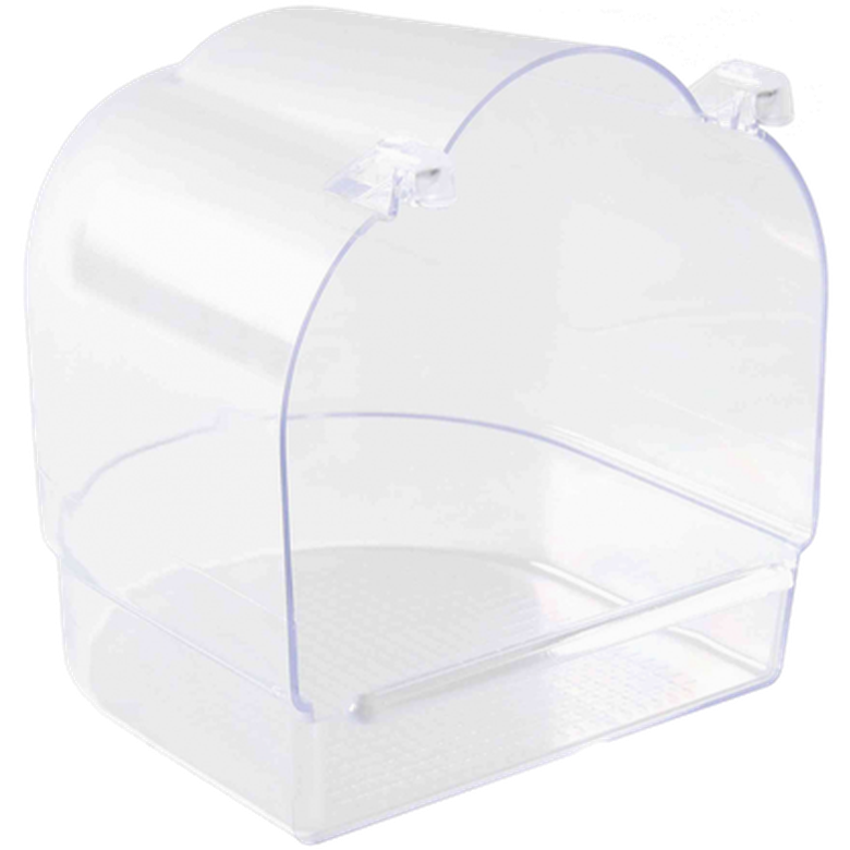 Trixie - Badehus, halvsirkel Transparent 13 x 15 x 14 cm - FuglPetXL