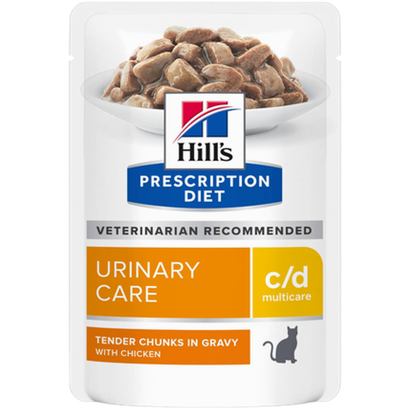Hill's Prescription Diet Feline c/d Urinary Care Chicken Pouch 12x85g