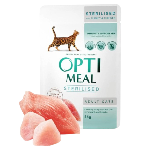 Adult & Senior Sterilised Turkey & Chicken Våtfôr Til Katt