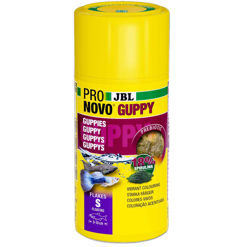 JBL - Pronovo Guppy Flakes S 100 ml - Fisk - FôrPetXL