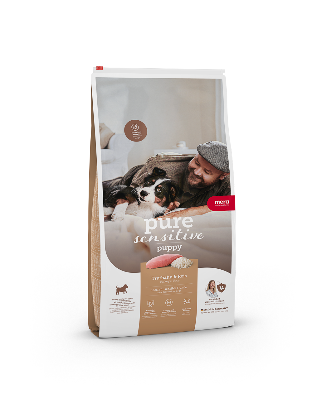 Mera Petfood Pure Sensitive Puppy Kalkon & Ris