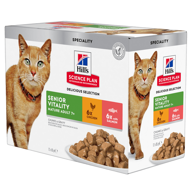 Senior Vitality Chicken & Salmon 85 g x 12