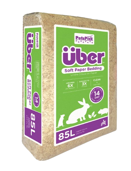 Papirbasert bunnstrø 85L Hvit