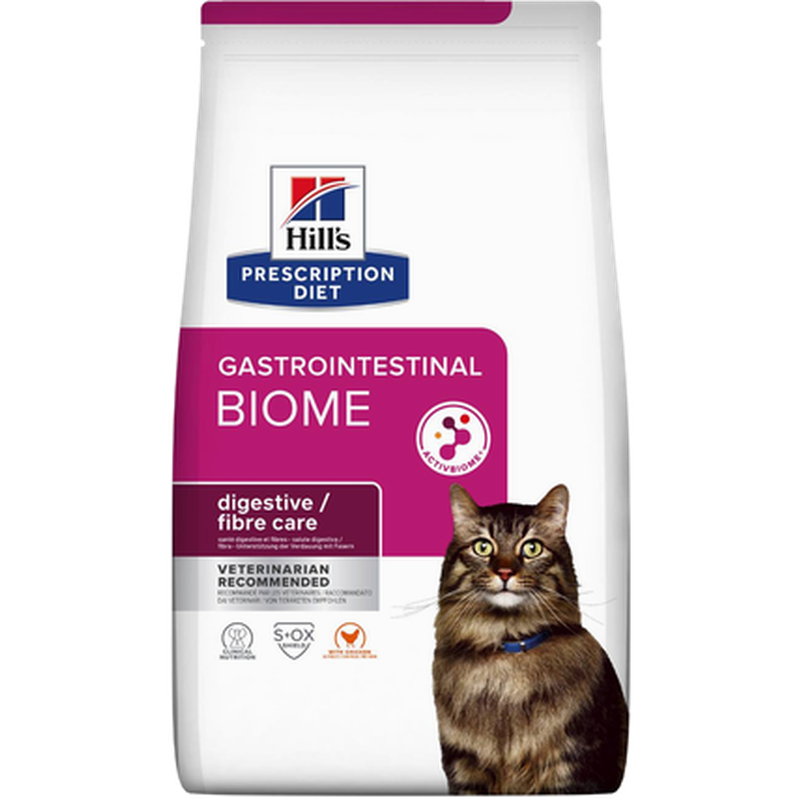 Hill's Prescription Diet Feline Gastrointestinal Biome Digestive/Fibre Care Chicken - Dry Cat Food