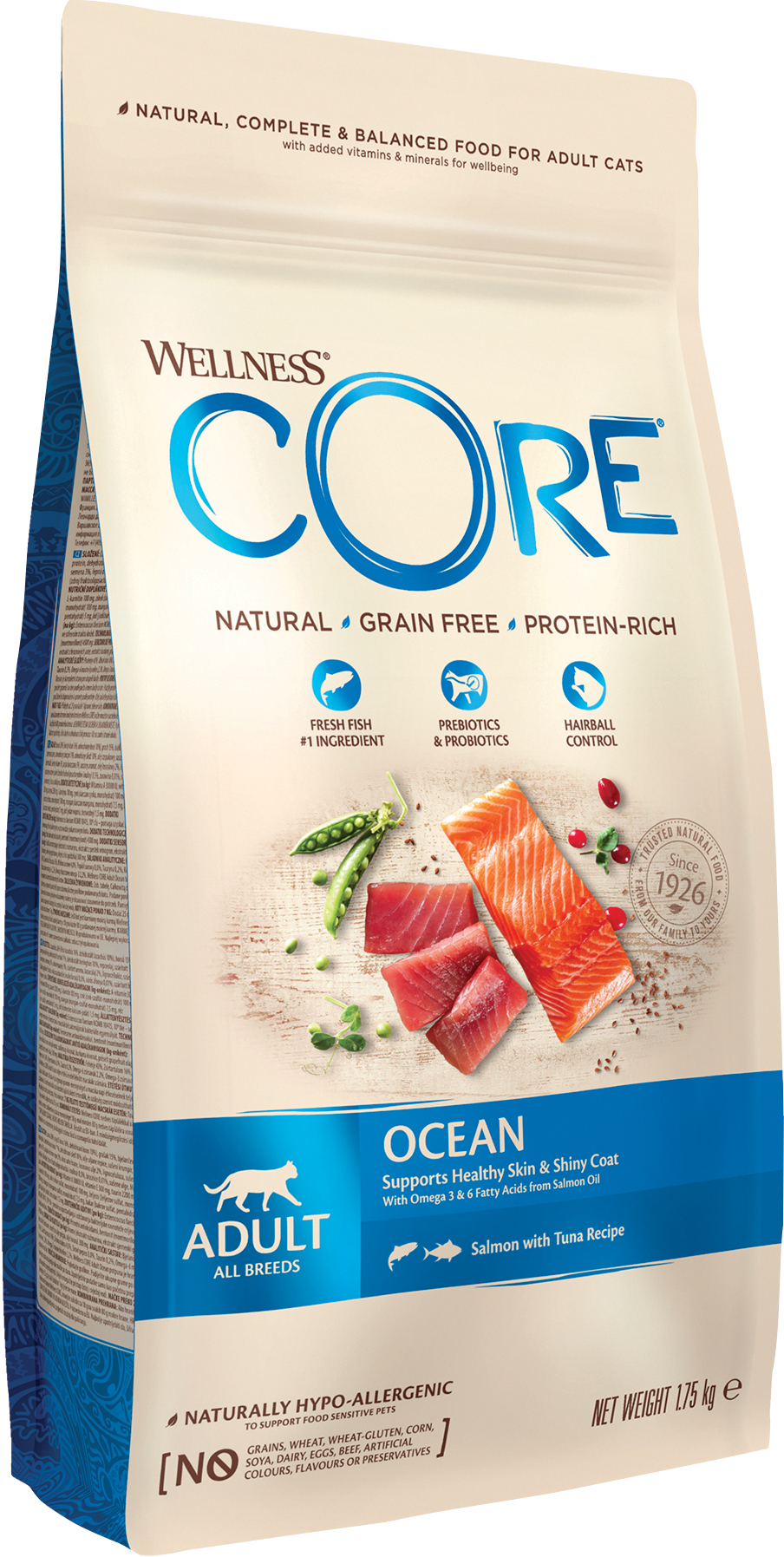 CORE Petfood Cat Adult Ocean Grain Free Salmon & Tuna Dry Dry for katter