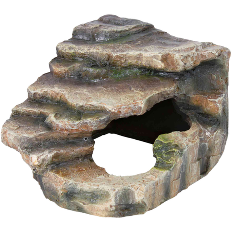 Trixie Reptiland Corner Rock Cave & Platform Brown 16 x 12 x 15 cm.