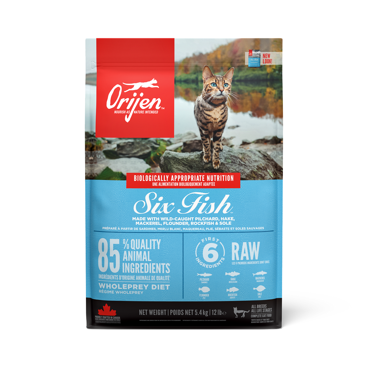Cat Six Fish Grain Free - tørrfôr til katter 5,4 kg